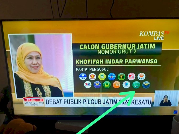 Gambar PKB ada di jajaran partai pendukung no urut 2