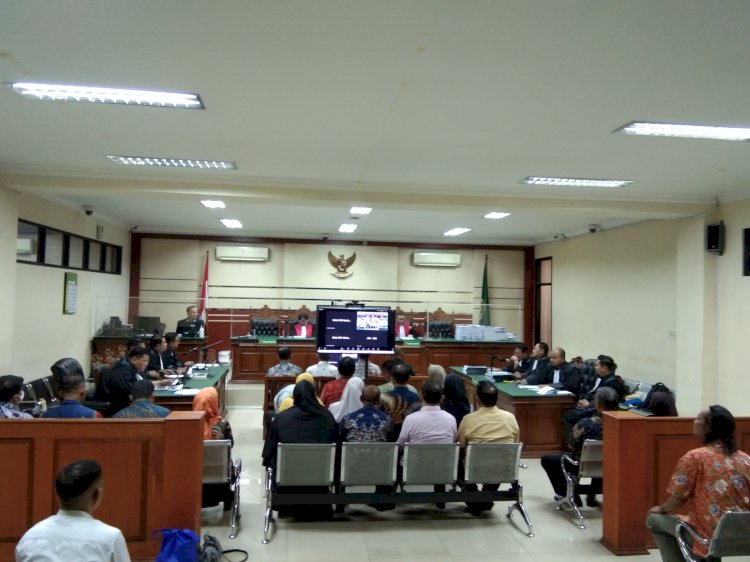 Teks foto: 22 saksi di sidang Gus Muhdlor/RMOLJatim