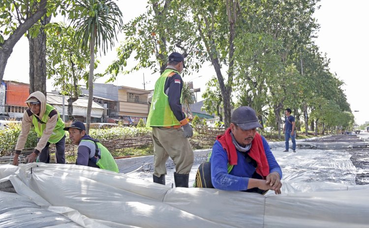 Peninggian Jalan Mayjend Sungkono/RMOLJatim