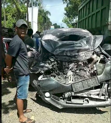 Mobil Toyota Avanza, Yang dikemudikan Luqman Haiti/ist
