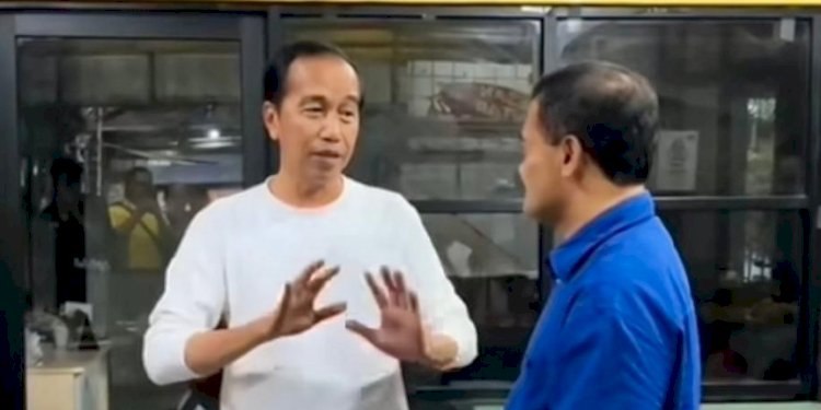 Presiden ketujuh RI, Joko Widodo dan calon Gubernur Jawa Tengah, Ahmad Luthfi/Ist