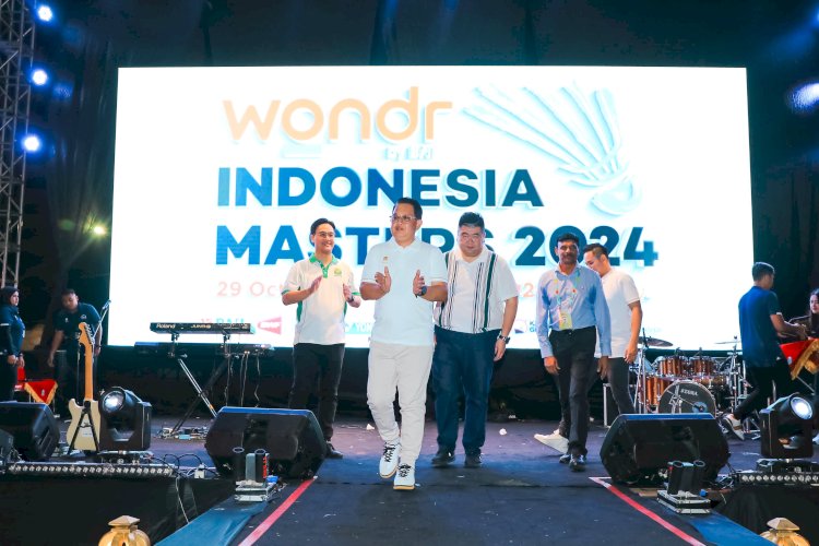 Pj Gubernur Jawa Timur Adhy Karyono membuka acara Kejuaraan Bulu Tangkis Internasional Wondr by BNI Indonesia Masters II 2024-BWF Tour Super 100/Ist