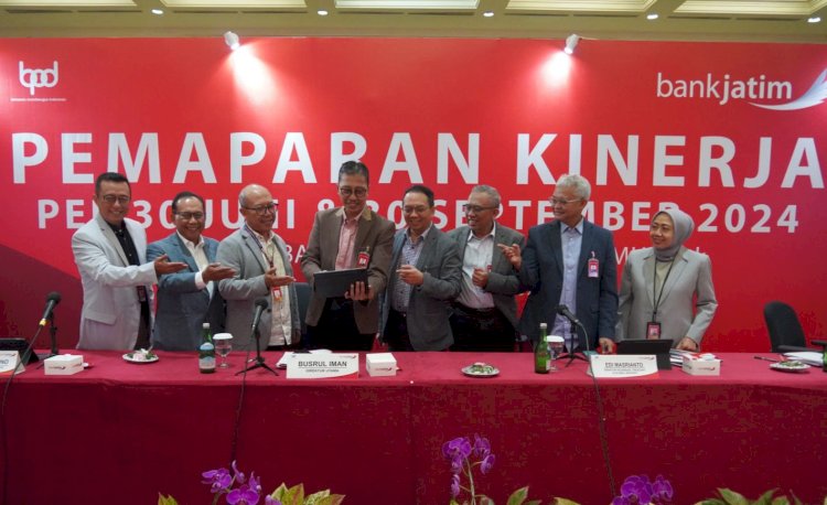 Pemaparan kinerja penyaluran kredit Bank Jatim/Ist