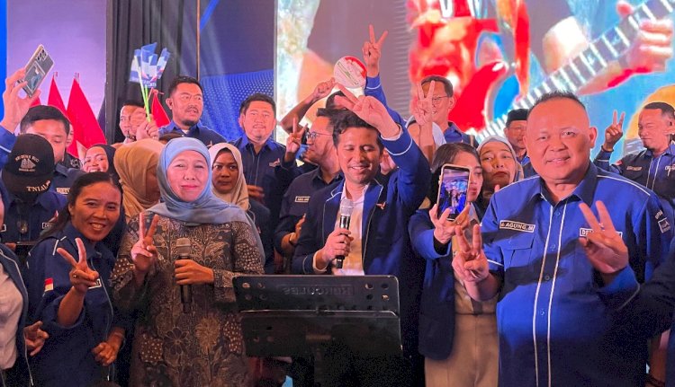 Rakerda dan Deklarasi DPD Demokrat Jawa Timur ke Khofifah-Emil di Empire Palace Hotel Surabaya