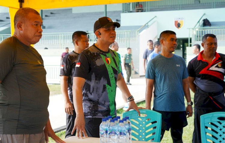 Mayjen TNI Rudy Saladin, M.A, memantau pelaksanaan garjas/ist