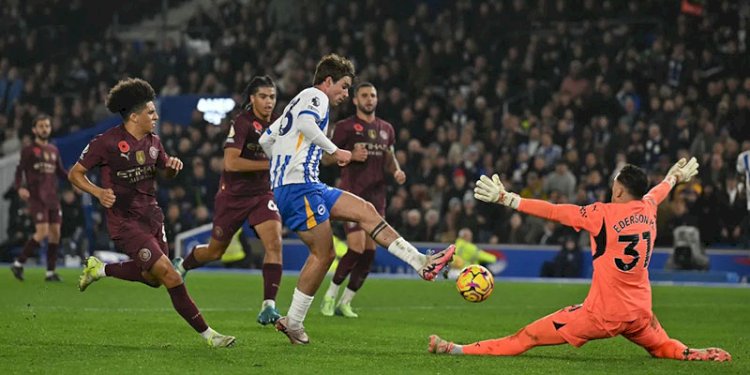 Matt O'Riley menjadi penentu kemenangan Brighton saat menjamu Man City/EPL