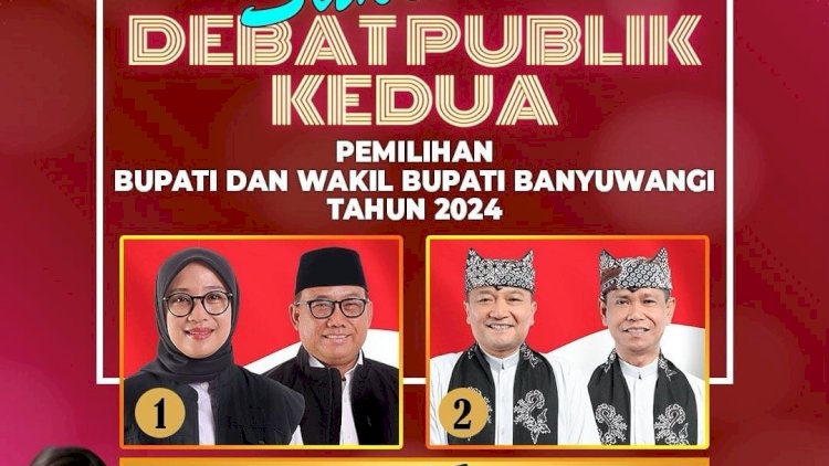 Debat Publik Kedua Paslon Bupati dan Wakil Bupati Banyuwangi yang digelar oleh KPU Banyuwangi/ist