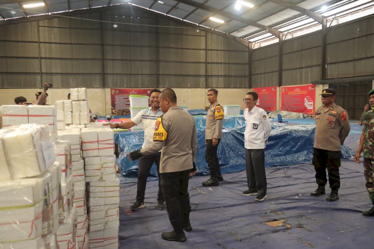 Polres Mojokerto cek kesiapan logistik untuk Pilkada 