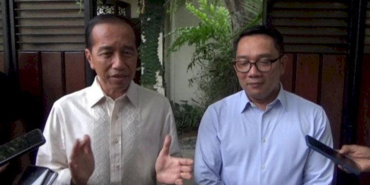Joko Widodo menerima kunjungan Cagub Jakarta Ridwan Kamil/Ist
