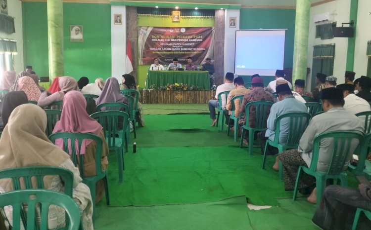 KPU Sumenep bersama Yayasan Sataretanan Sumenep sosialisasi Pilkada 2024/Ist
