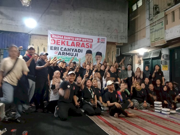 Relawan Eri Armuji wilayah Banyu Urip 