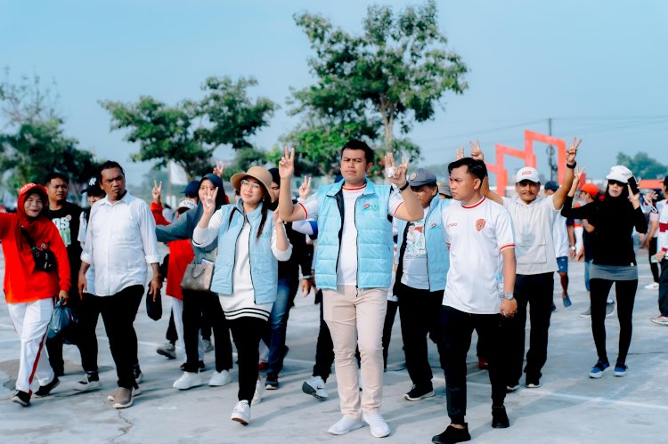 Jalan sehat dan dukungan untuk Paslon SAE