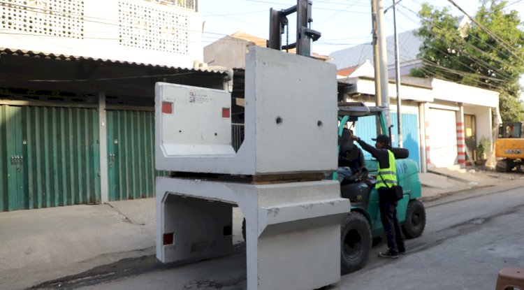 Box culvert yang akan mengatasi banjir di kawasan Petemon/RMOLJatim