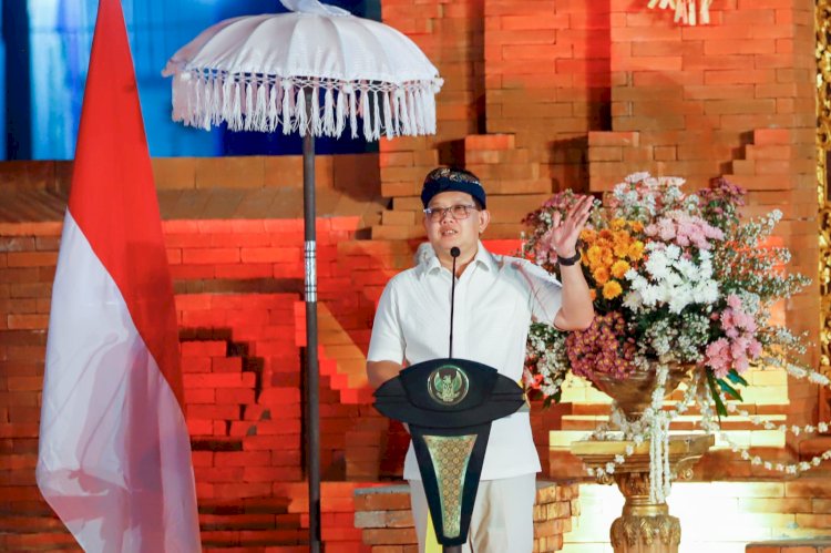Pj Gubernur Adhy meresmikan Gedung Sekber Parisada Hindu Dharma Indonesia (PHDI) dan Lembaga Keagamaan Hindu Provinsi Jawa Timur di Pura Segara/Ist