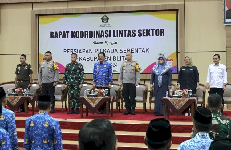 Pemkab Blitar menggelar Rapat Koordinasi persiapan Pilkada serentak 2024/Ist