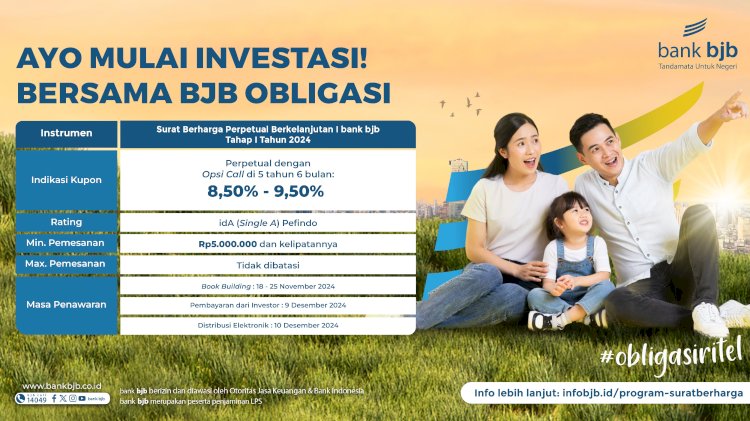 bank bjb Tawarkan Peluang Investasi Melalui Surat Berharga Perpetual/Istimewa