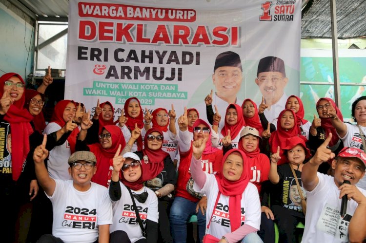 Relawan Banyu Urip Kidul deklarasi dukung Eri-Armuji/RMOLJatim