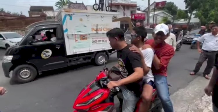 Tim Inafis melaksanakan rekonstruksi di lokasi kejadian penembakan seorang siswa SMK yang meninggal di Semarang, Selasa (26/11)/RMOLJateng 