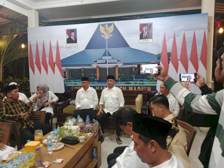Paslon Nomer 02 Hari Wuryanto- dr.Purnomo Hadi (Harmonis) mendeklarasikan kemenangan dalam Pilkada Kabupaten Madiun/RMOLJatim