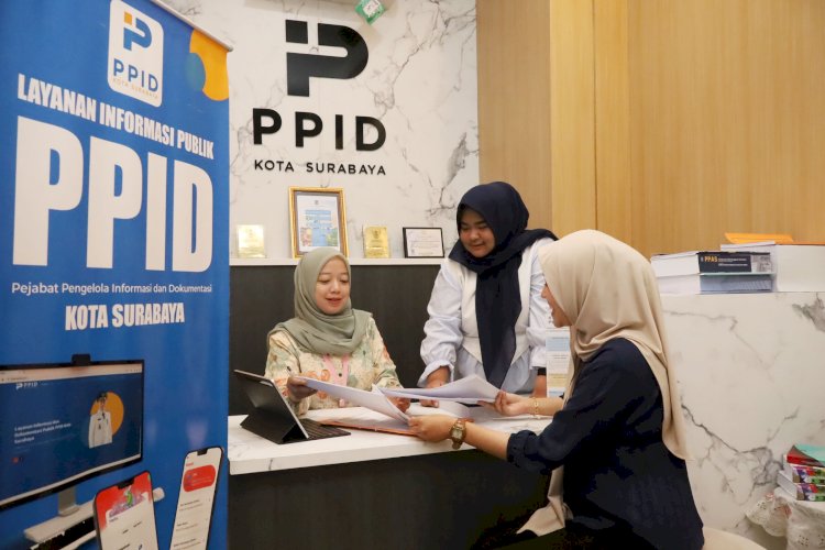 Suasana pelayanan informasi publik PPID Pemkot Surabaya/Ist