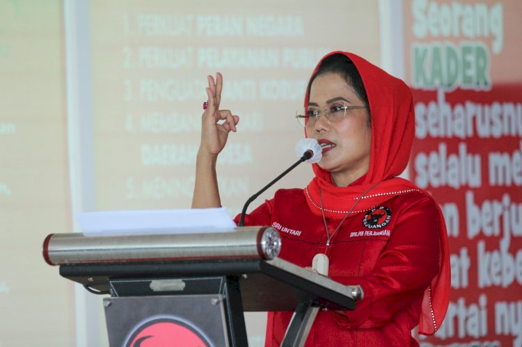 Sekretaris DPD PDI Perjuangan Jawa Timur, Sri Untari Bisowarno, sampaikan rasa terima kasih atas kepercayaan masyarakat 