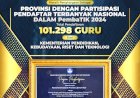 Pemprov Jatim Raih Penghargaan Peserta PembaTIK Terbanyak Nasional 2024