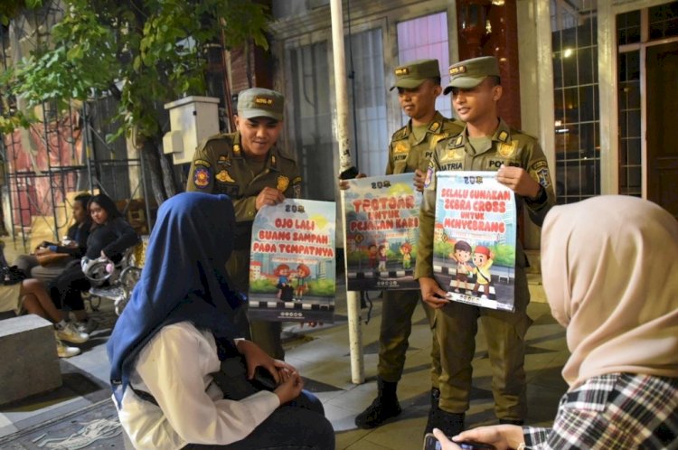 Satpol PP sosialisasi ke warga Surabaya/ist