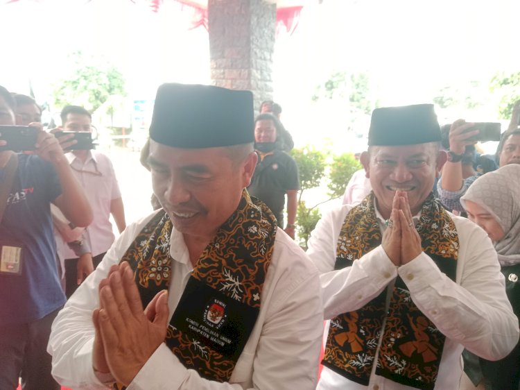 Pasangan Bupati terpilih Hari Wuryanto dan dr Purnomo Hadi (Harmonis)/RMOLJatim