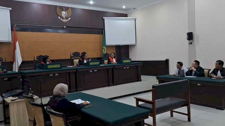 Pembacaan Vonis kasus penggelapan di Pengadilan Negeri Mojokerto 