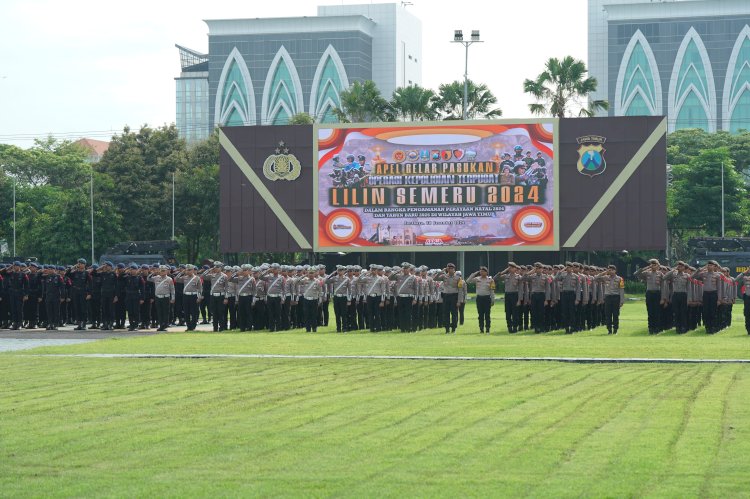 Apel Gelar Pasukan Operasi Lilin Semeru 2024/Ist