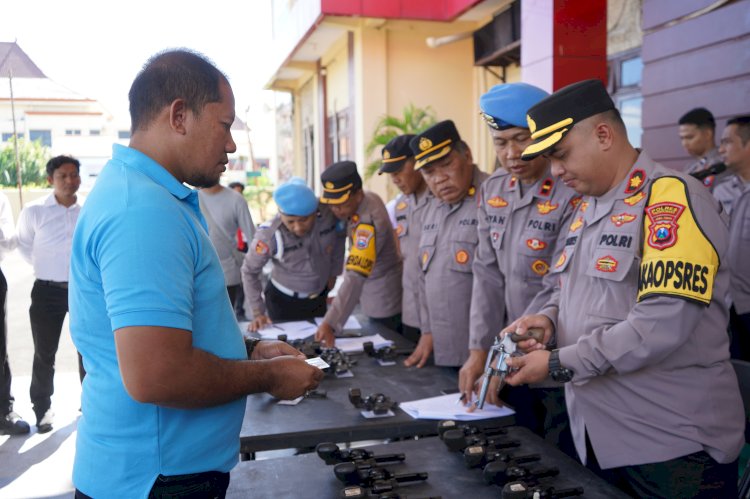 Polres Probolinggo lakukan pemeriksaan senpi