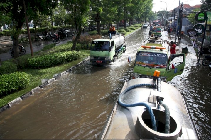 Kondisi banjir di Surabaya/ist