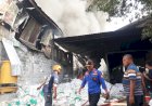 Kebakaran Hanguskan Pabrik Tali Rafia Mojongapit Jombang