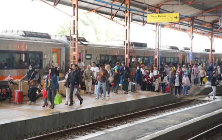 Suasana stasiun kereta api Madiun/RMOLJatim
