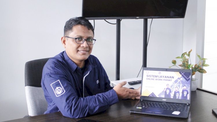 Anggota tim Keep Safety ITS Nur Hasan/istimewa