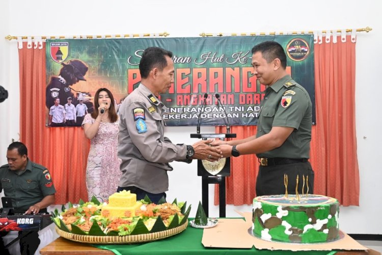 Kapendam V/Brawijaya merayaan HUT Penerangan TNI-AD ke-74/ist