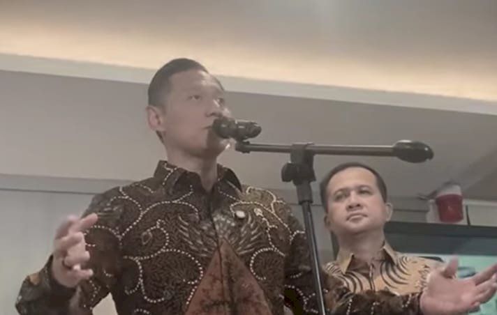 Menteri Koordinator Bidang Infrastruktur dan Pembangunan Kewilayahan (Menko Infra) Agus Harimurti Yudhoyono (AHY) dalam konferensi pers di Kemenko IPK, Jakarta Pusat, Rabu (8/1/2025)/Ist