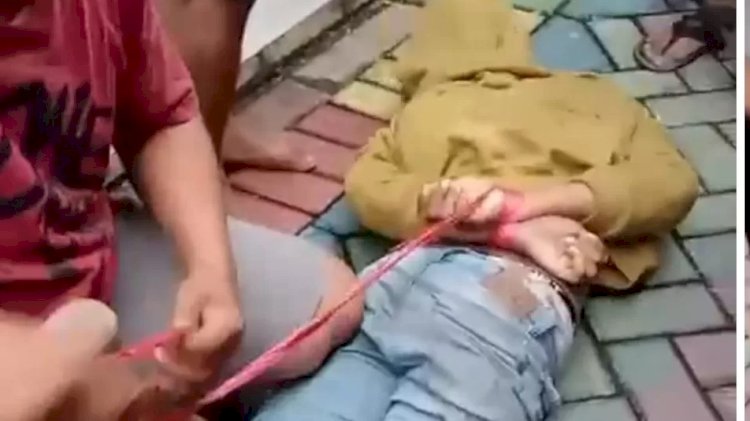 pelaku pencurian kendaraan tertangkap  di Banyu Urio Surabaya / ist