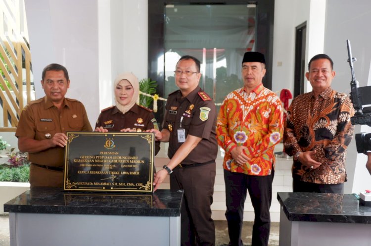Peresmian Gedung Baru Kejaksaan Negeri (Kejari) Kabupaten Madiun dan Pelayanan Terpadu Satu Pintu (PTSP)/ist