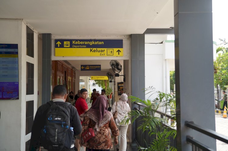 Situasi di stasiun Madiun/Ist