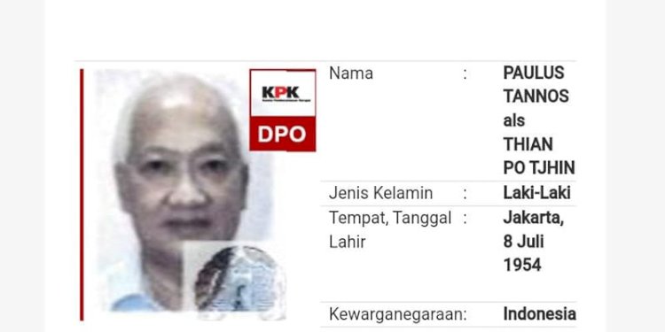 Tersangka KPK, Paulus Tannos/Repro