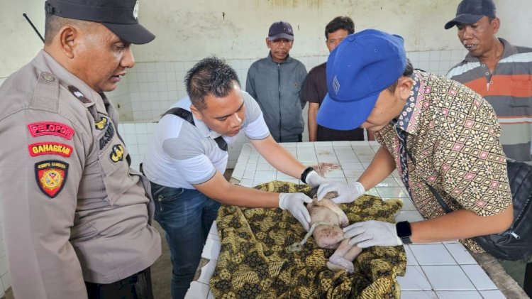 Bayi saat dievakuasi ke Puskesmas Tanggul Jember/ist