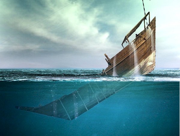 Ilustrasi perahu tenggelam/net