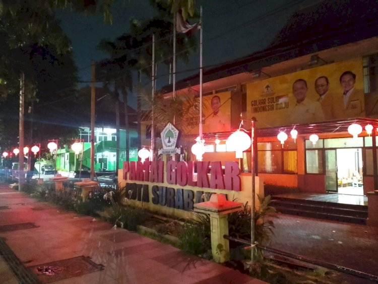 Sambut Tahun Baru Imlek, Kantor DPD Surabaya dihiasi lampion-lampion/RMOLJatim