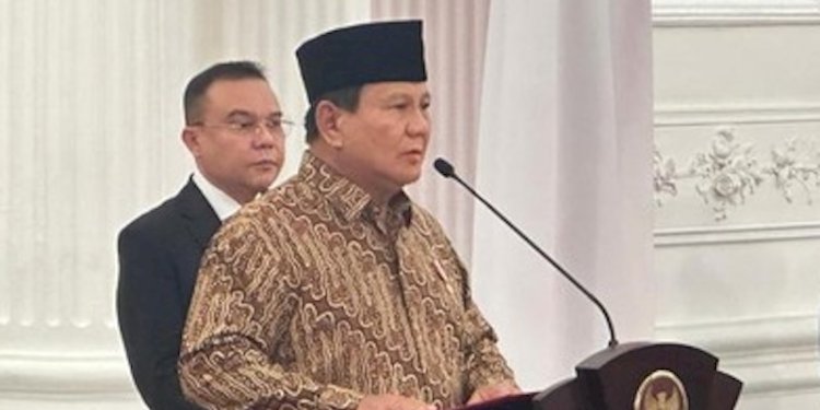 Wakil Ketua DPR RI Sufmi Dasco Ahmad dan Presiden Prabowo Subianto/Ist