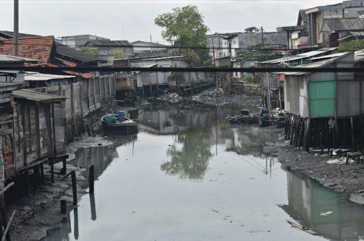 Kondisi sungai Kalianak/RMOLJatim