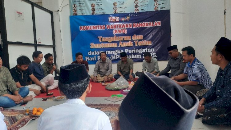 Komunitas Wartawan Bangkalan memperingati HPN 2025/RMOLJatim