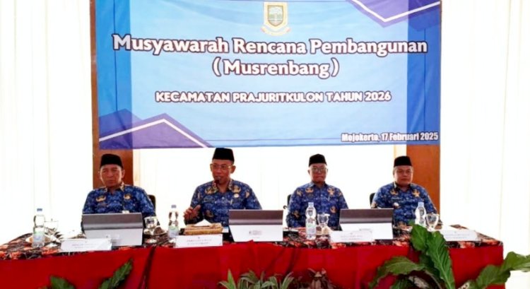 Musrenbang Kecamatan Prajuritkulon Kota Mojokerto dihadiri  Sekdakot, Gaguk Tri Prasetyo/Ist