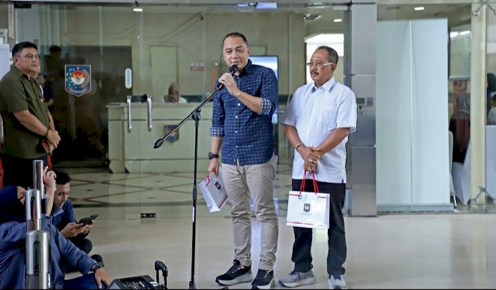 Wali Kota Eri bersama Wawali Armuji/ist