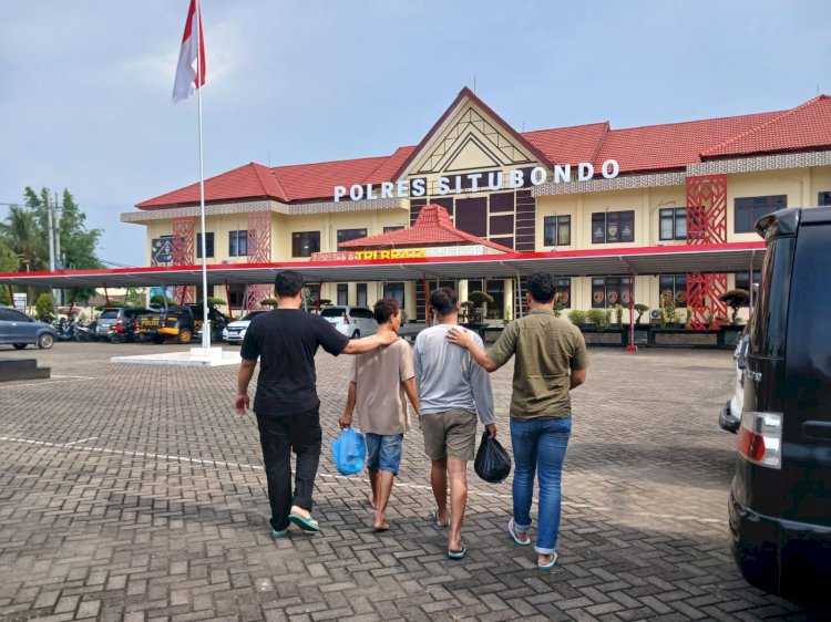 Para pelaku yang diamankan 